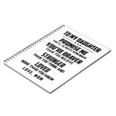 Für meine Tochter - du bist tapfer, als du glaubst Notizblock (Linke Seite)