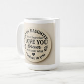 Für meine Tochter eWatch Uhr Kaffeetasse (Vorderseite Links)