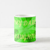 Für meine Tochter hellgrüne Art der Natur geschrie Kaffeetasse (Mittel)