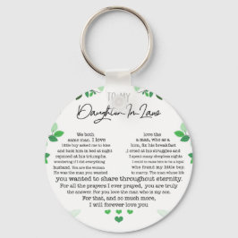 Für meine Tochter im Gesetz Schlüsselanhänger