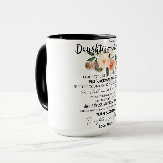 Für meine Tochter im Jura konnte ich mich nicht en Tasse (Vorderseite Links)