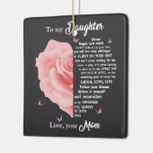 Für meine Tochter Keramik Ornament (Links)