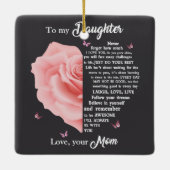 Für meine Tochter Keramik Ornament (Rückseite)