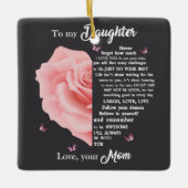 Für meine Tochter Keramik Ornament (Vorderseite)