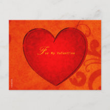 Für meine Valentine Postkarte