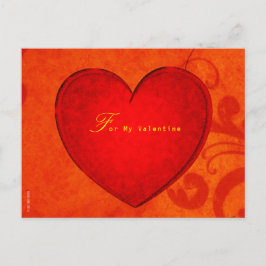 Für meine Valentine Postkarte