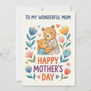Für meine wundervolle Mutter – Happy Mother’s Day Feiertagskarte