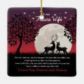 Für meine zukünftige Ehefrau Keramikornament (Rückseite)