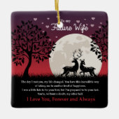 Für meine zukünftige Ehefrau Keramikornament (Vorderseite)