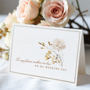 Für meine zukünftige Schwiegermutter Hochzeitstags Dankeskarte