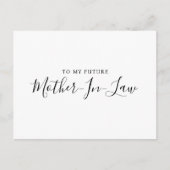 Für meine zukünftige Schwiegermutter Postkarte mod (Vorderseite)