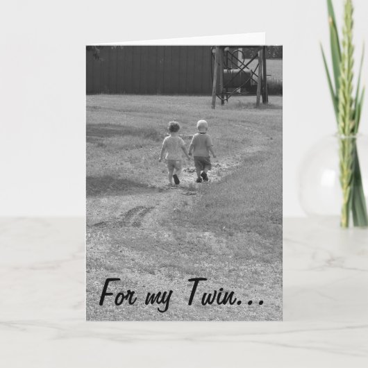 Für meine Zwillingskarte Karte (Vorderseite)