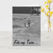 Für meine Zwillingskarte Karte (Gelbe Blume)