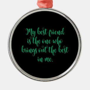 FÜR MEINEN ***BESTEN FREUND*** ORNAMENT AUS METALL