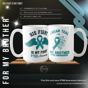 Für meinen Bruder PTSD-Aufklärungs-Keramikbecher Kaffeetasse