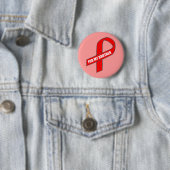 Für meinen Bruder (rotes Band) Button (Beispiel)