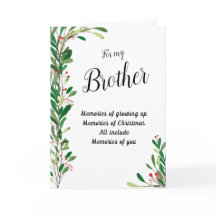 Für meinen Bruder Urlaub Berry Botanische Weihnach