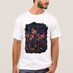 Für meinen Dad Punk-Schwein T-Shirt