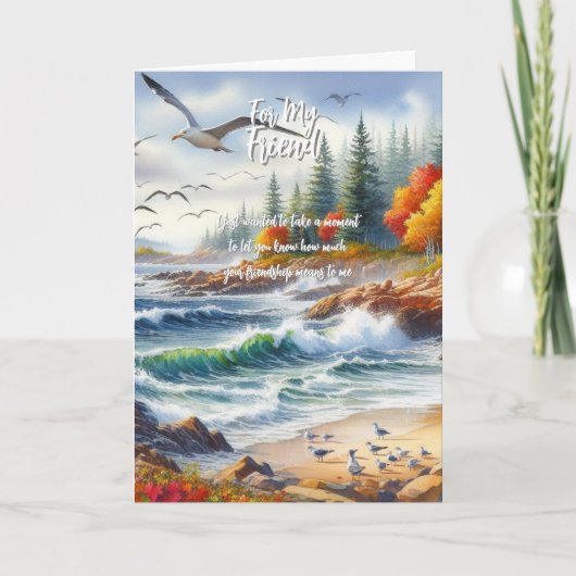 Für meinen Freund Dankeskarte (Vorderseite)