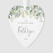 Für meinen Freund Weihnachten Non-Foto Herz Ornament (Vorderseite)