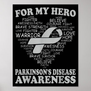 Für meinen Helden Parkinson-Krankheit Bewusstseins Poster