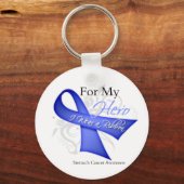 Für meinen Helden trage ich einen Krebs des Multif Schlüsselanhänger (Vorderseite)