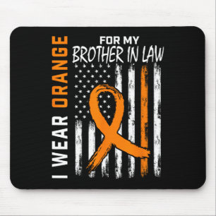 Für meinen Jurabrüder leukämiewarnhinweis Mousepad