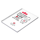 Für meinen Lehrer mit Personalisierter Liebe Notizblock (Linke Seite)