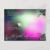 Für meinen Lehrer Postkarte (Rückseite)