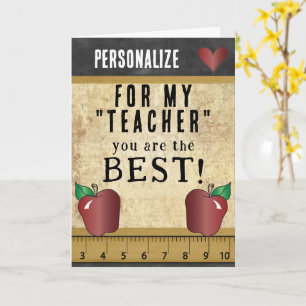 Für meinen Lehrer sind Sie die Besten Karte