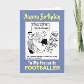 Für meinen Lieblingsfußballer - Happy Birthday Karte (Vorderseite)