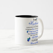 Für meinen Mann, Geschenk für Ehemann, Geschenk fü Zweifarbige Tasse (VorderseiteRechts)