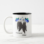 Für meinen Mann, Geschenk für Ehemann, Geschenk fü Zweifarbige Tasse (Links)