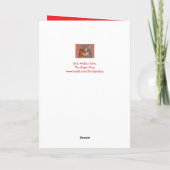 "Für meinen Mann" Süße Ziege Weihnachten (Rückseite)
