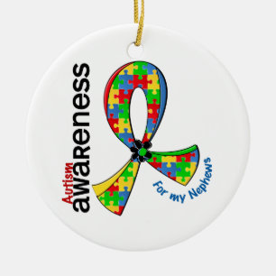 Für meinen Neffe-Autismus Keramikornament