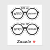 Für meinen Nerd Bruder Aufkleber (Blatt)
