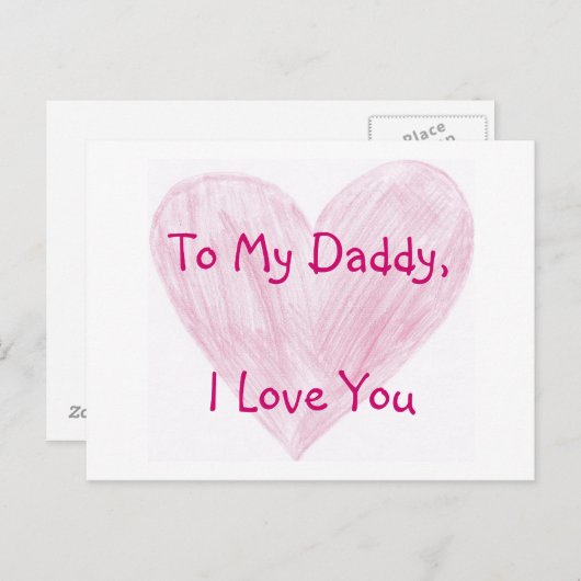 Für meinen Papa Postkarte (Vorne/Hinten)