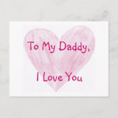 Für meinen Papa Postkarte (Vorderseite)