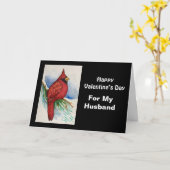 Für meinen Roten Kardinal-Valentinstag Karte (Gelbe Blume)