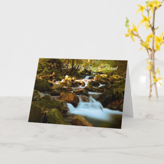 Für meinen Single Eltern Karte (Gelbe Blume)