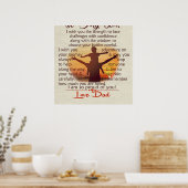 Für meinen Sohn | Lieblicher Brief an ihn | Poster (Küche)