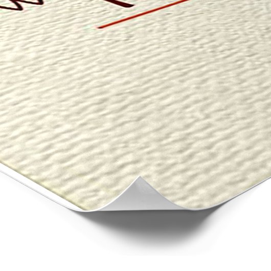 Für meinen Sohn | Lieblicher Brief an ihn | Poster (Ecke)