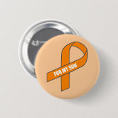 Für meinen Sohn (orange Band) Button (Vorne & Hinten)