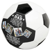 Für meinen Vater, gelernte Lehren | Benutzerdefini Fußball (Dreiviertel)