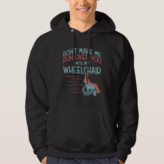 Für Menschen im Rollstuhl oder Amputierte Hoodie (Vorderseite)