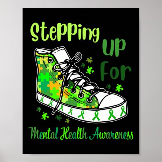 Für Mental Health Awareness Shoes Poster (Vorne)