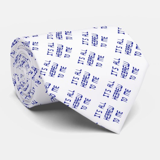 Für mich ist das alles hebräisch krawatte (Gerollt)