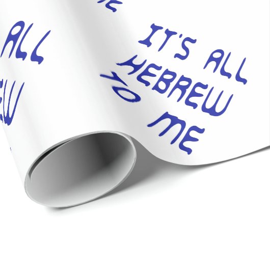 Für mich ist es ganz hebräisch geschenkpapier (Rolleneckpunkt)