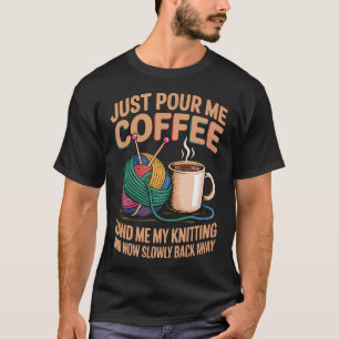 Für mich Kaffee Trinker Koffein Quilting Handwerke T-Shirt
