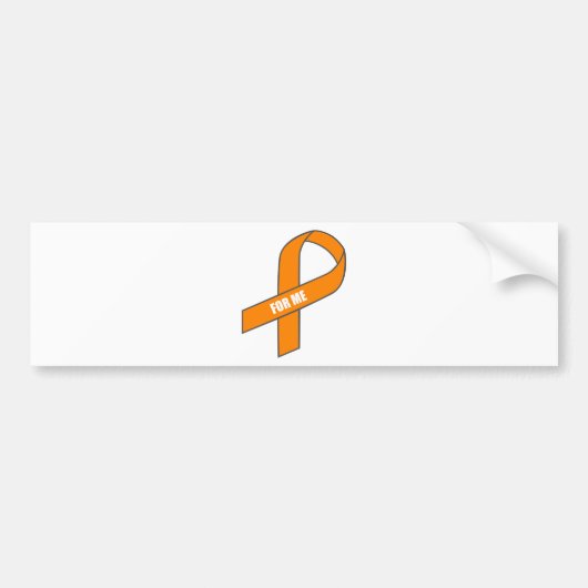 Für mich (orange Band) Autoaufkleber (Vorne)
